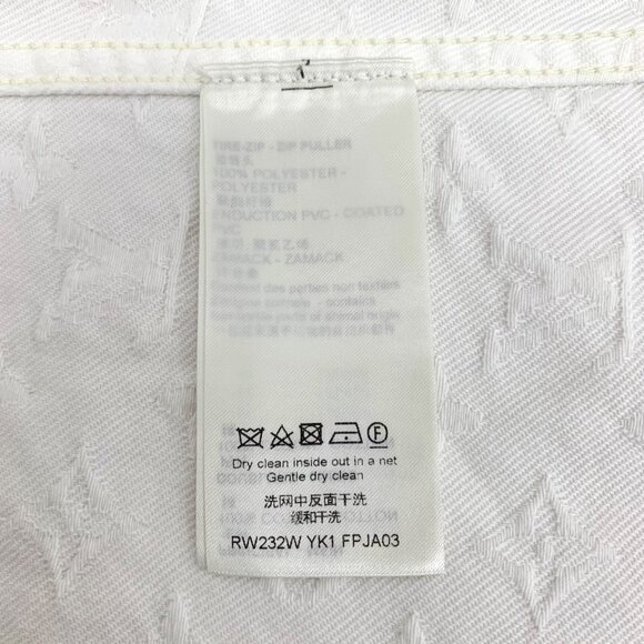 Louis Vuitton Nautical Collection 2023 White logo-embossed sleeveless denim vest - Picture 6 of 8